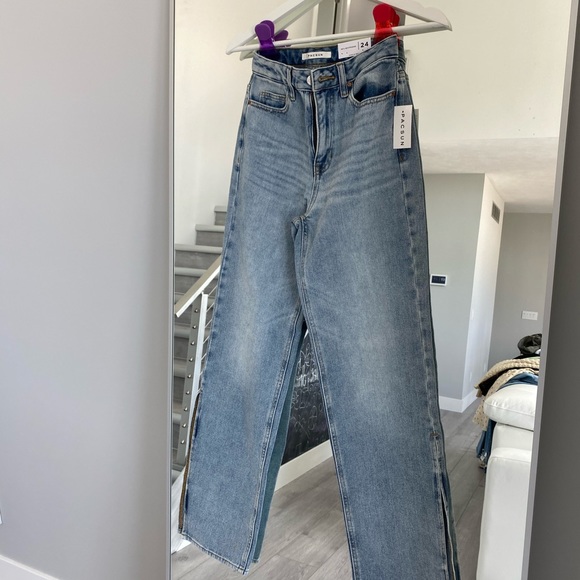 PacSun sold out side slit jeans Size 24 NWT - Picture 2 of 5